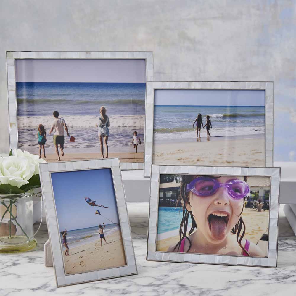Wilko Mother Of Pearl Photo Frame 10 x 8 Inch Image 4