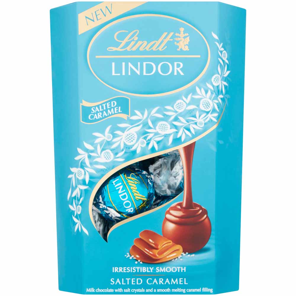Lindor Salted Caramel Chocolate Truffles 200g Image 1