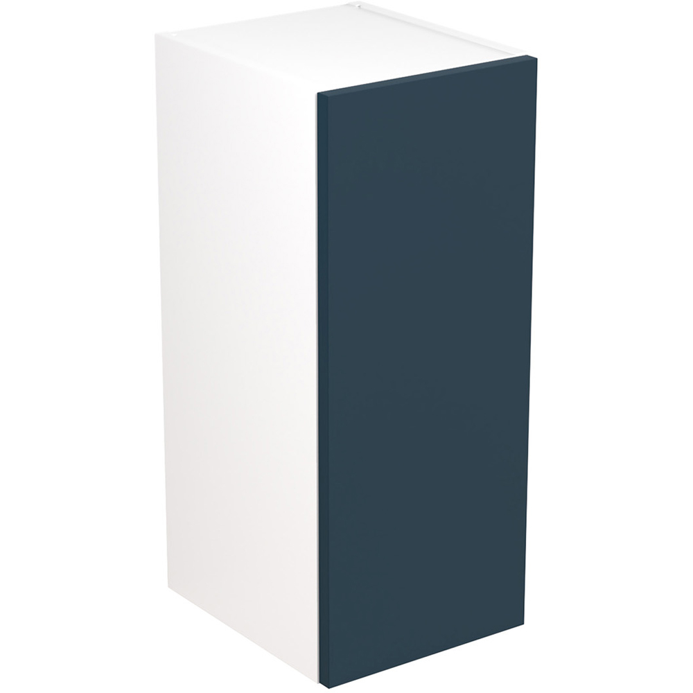 Kitchen Kit Slab Supermatt Blue Wall Kitchen Cabinet Flatpack 300mm Image 1
