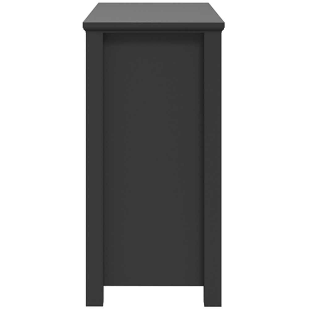 Ives 4 Drawer Black Chest of Drawers Image 4