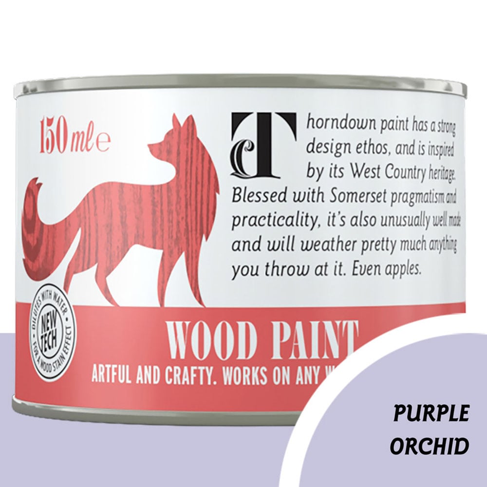 Thorndown Purple Orchid Satin Wood Paint 150ml Image 4