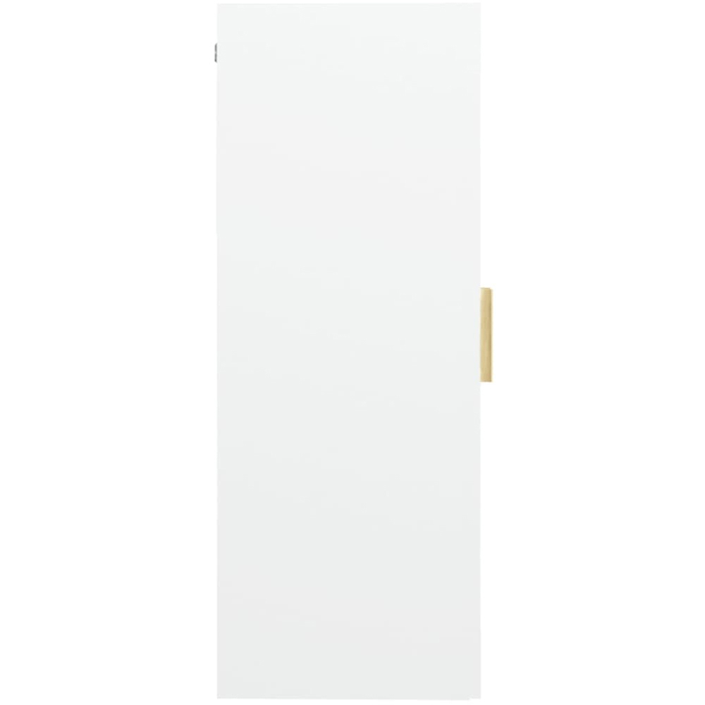 vidaXL 2 Door 3 Shelf White Hanging Wall Cabinet Image 4
