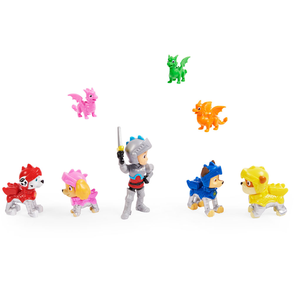 Paw Patrol Rescue Knights Ryder and Pups Figure Gift Pack Image 3