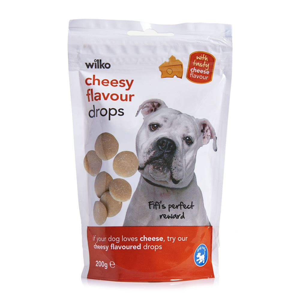 Wilko Dog Treat Cheesy Drops 200g Wilko