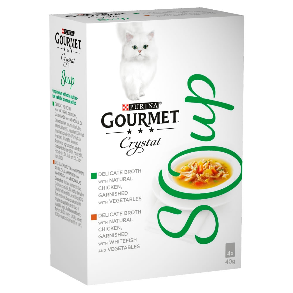Gourmet Soup Multi Variety Chicken Cat Food 4 x 40g Image 2