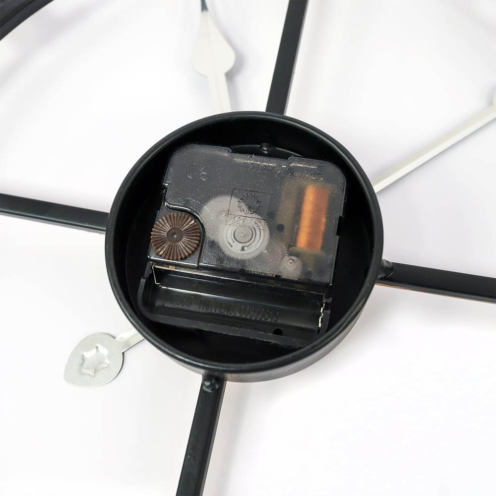 Walplus Gold and Black Vintage Roman Numeral Round Wall Clock 43cm Image 6