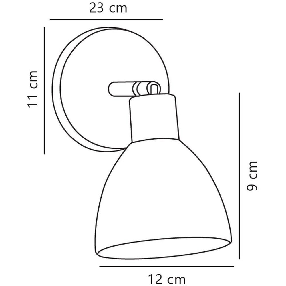 Nordlux Ray E14 Black Wall Light Image 3
