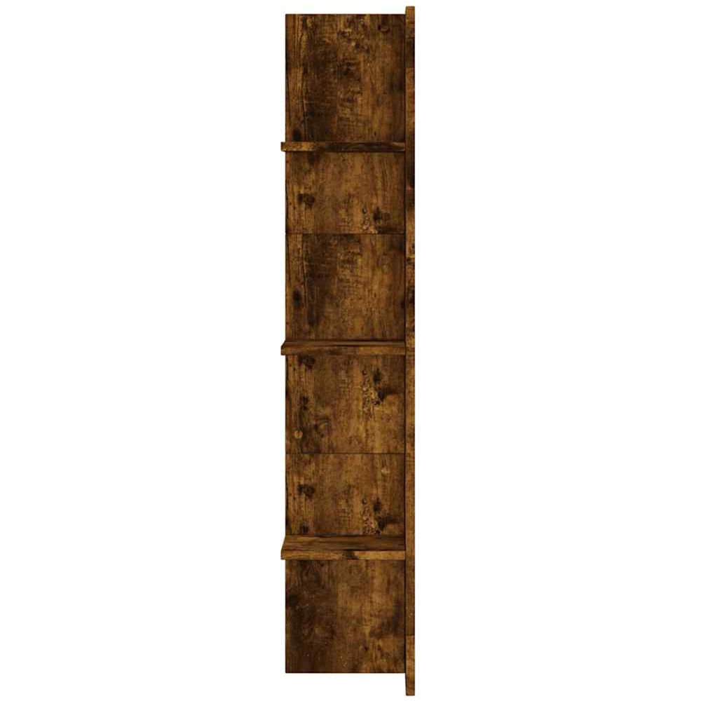 vidaXL 3 Open Shelf Smoked Oak Wall Mounted TV Cabinet Image 5