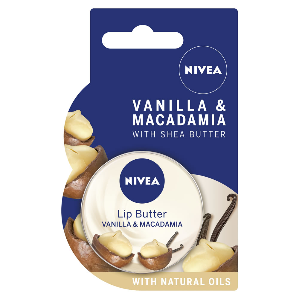 Nivea Lip Butter Vanilla and Macadamia 19ml Image