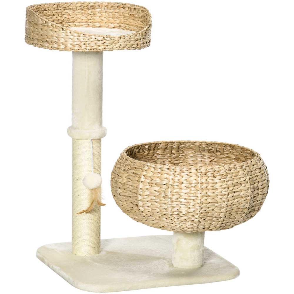 PawHut Cat Activity Centre with Sisal Scratching Post Image 1