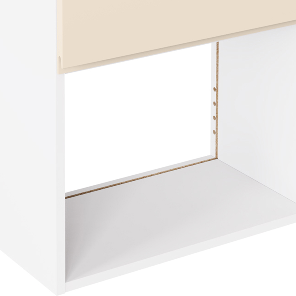 Kitchen Kit J-Pull Matt Cashmere Microwave Wall Unit 600mm Image 3