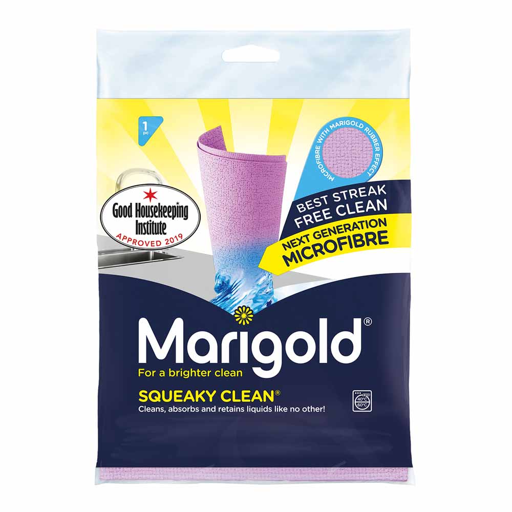 Marigold Squeaky Clean Microfibre Cloth Image 1