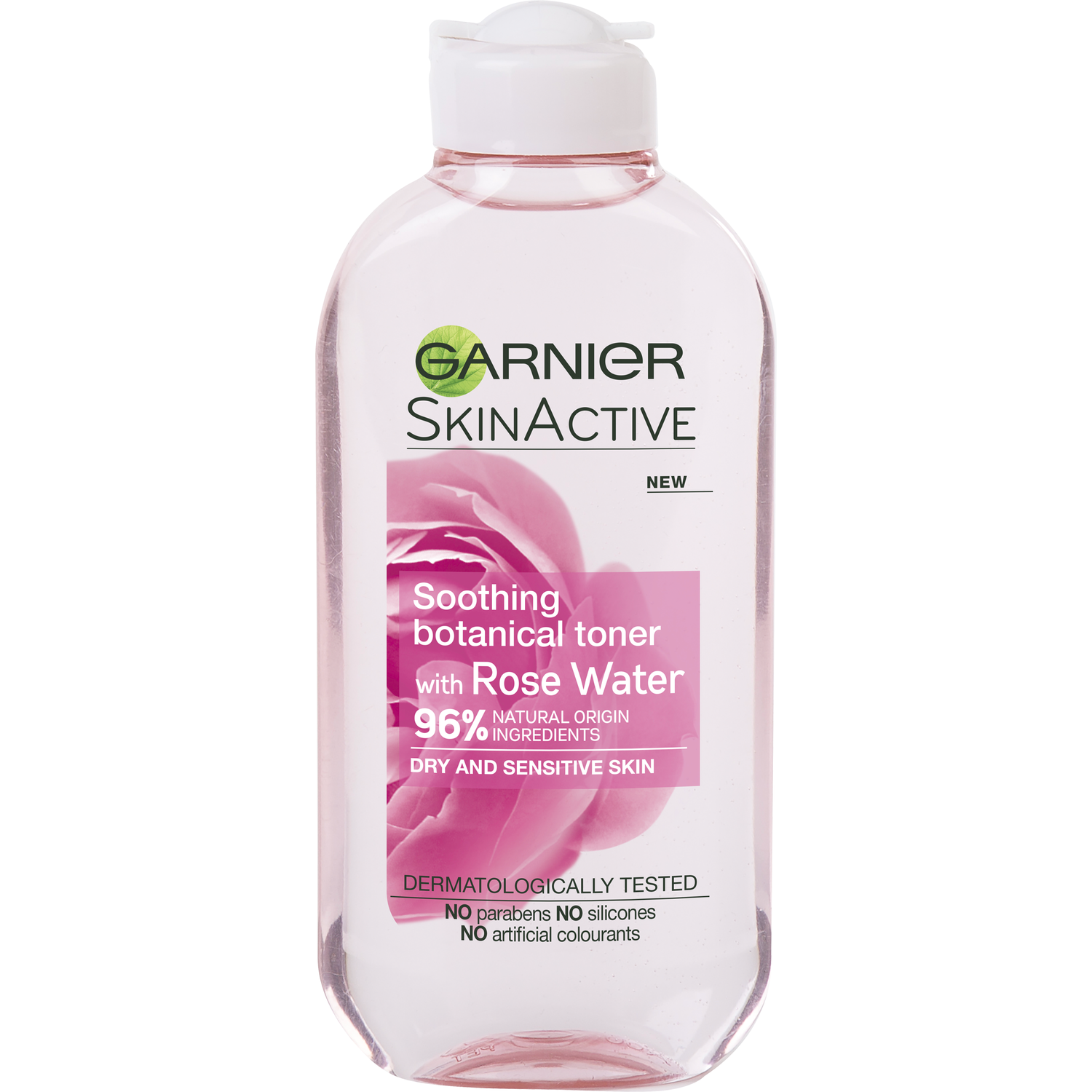 Garnier Skin Active 96% Naturals Rose Toner 200ml - Pink Image