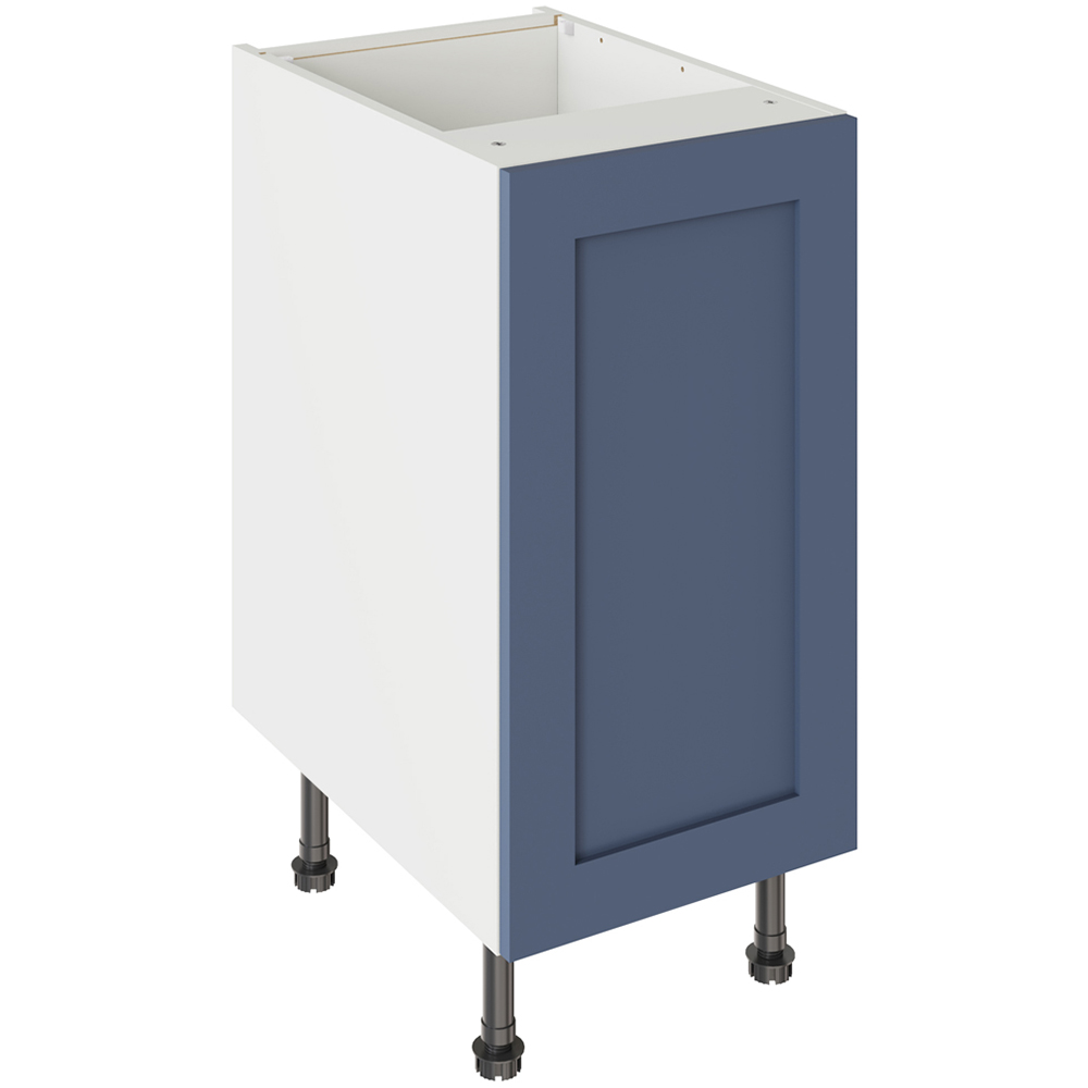 Kitchen Kit Shaker Matt Alby Blue Base Kitchen Cabinet Flatpack 400mm Image 1