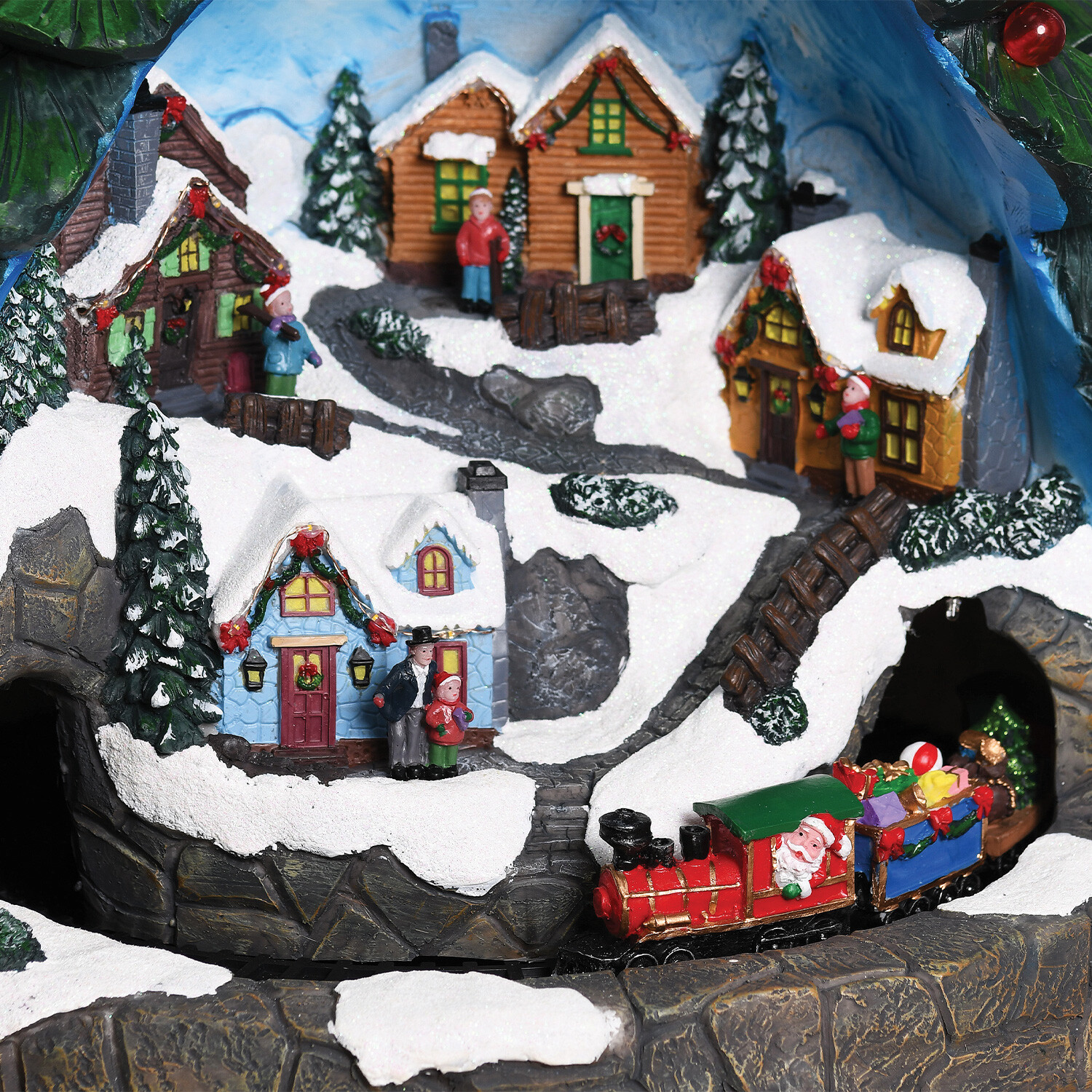 LED Large Christmas Tree Town - Green Image 3