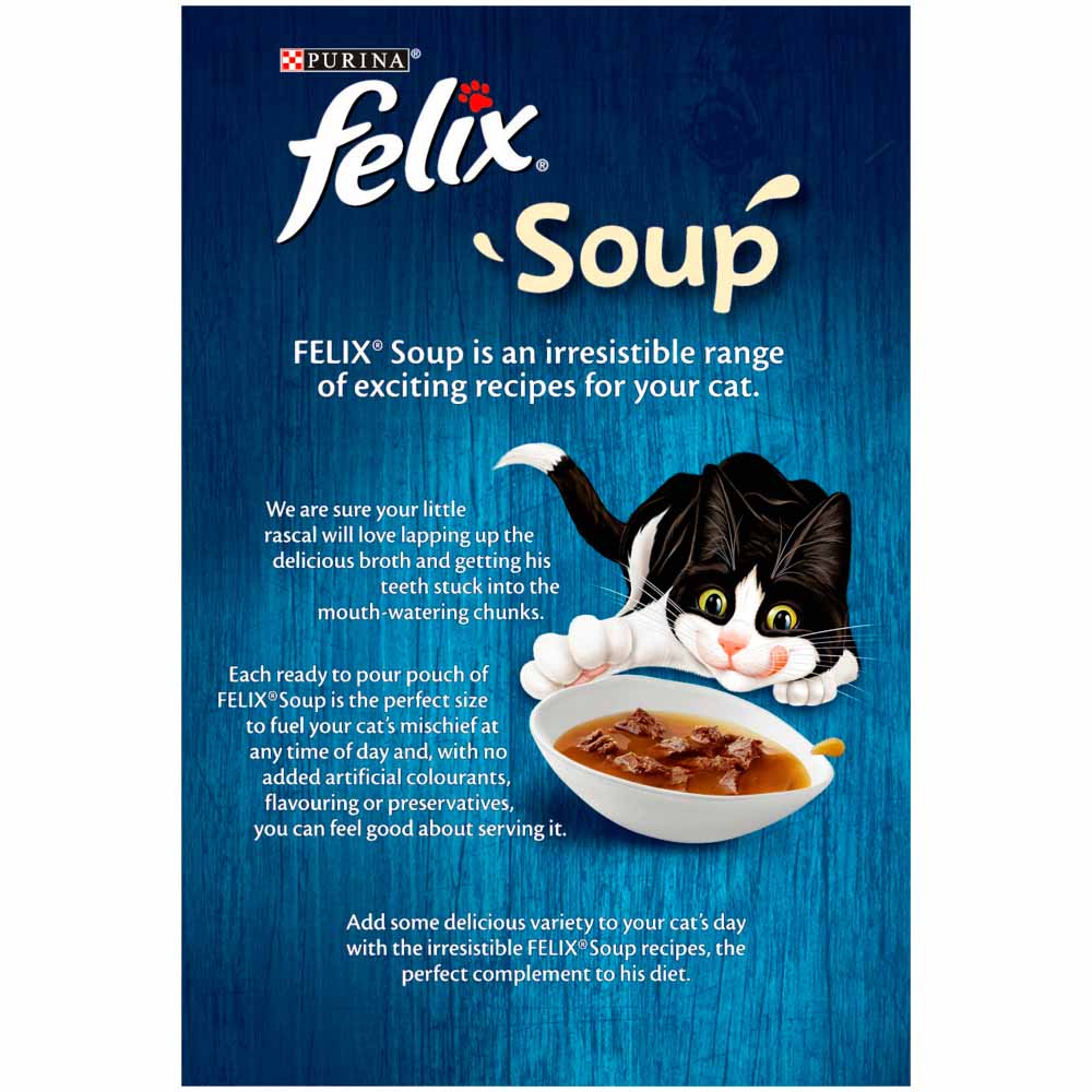 Felix Soup Farm Selection Cat Food 6 x 48g   Image 4
