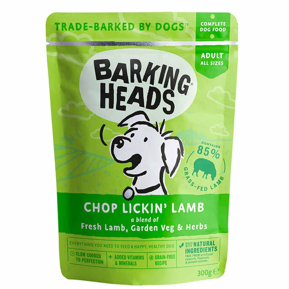 Barking Heads Chop Lickin Lamb Adult Dog Food Pouch 300g Image