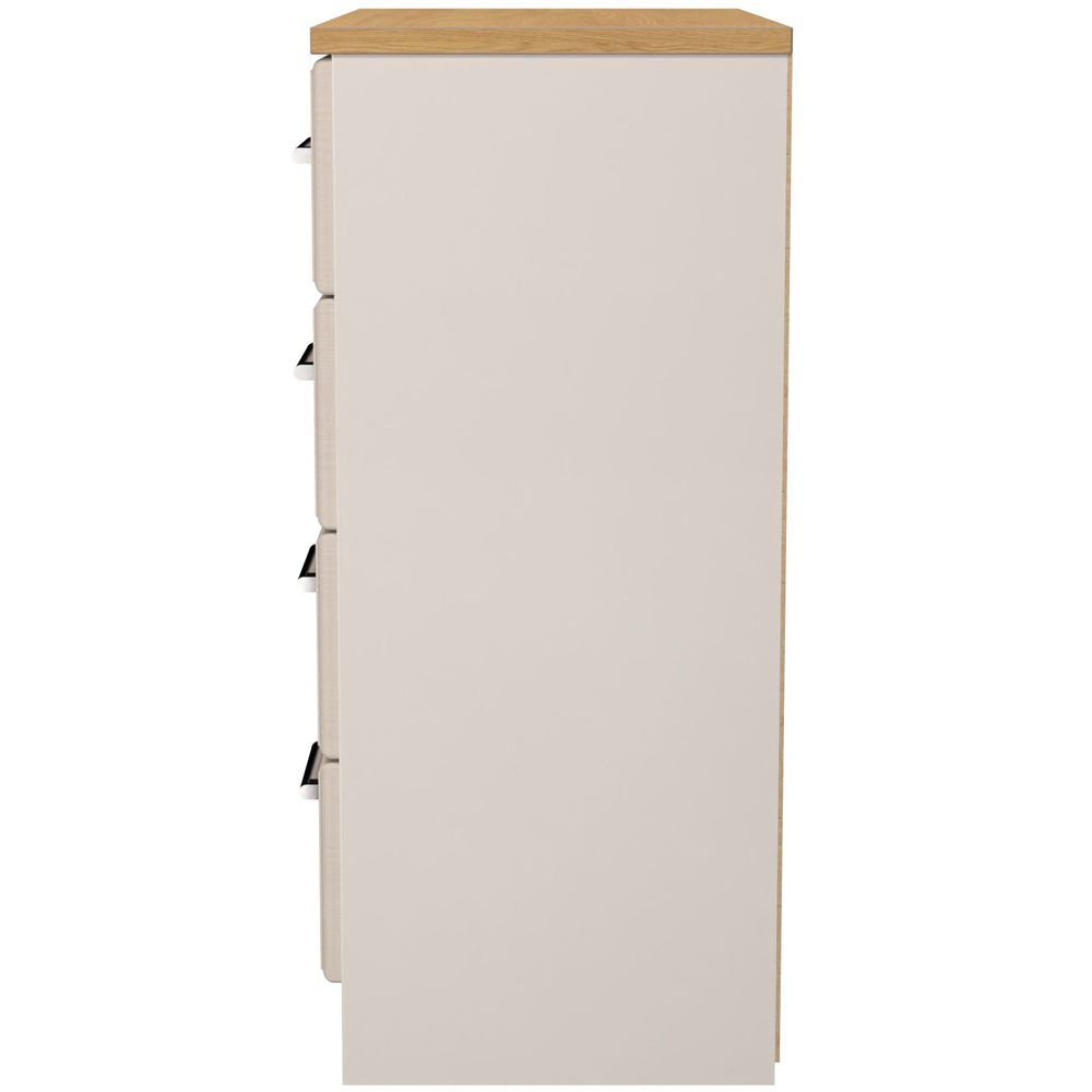 Crowndale Kent 4 Drawer Kashmir Ash and Modern Oak Chest of Drawers Ready Assembled Image 3