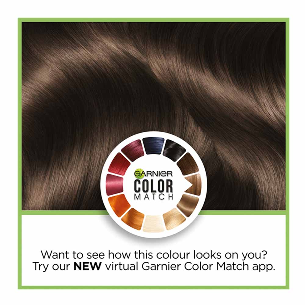 Garnier Nutrisse 4 Dark Brown Permanent Hair Dye | Wilko
