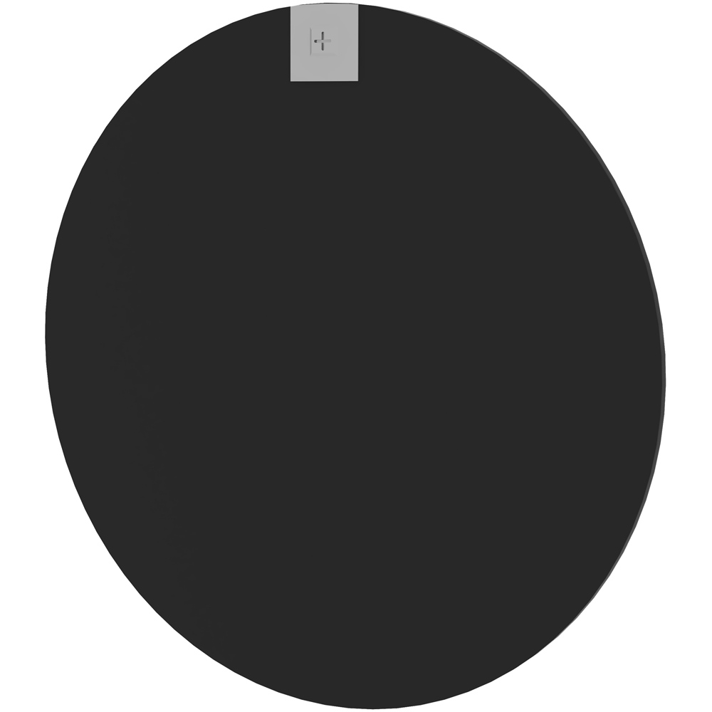 HOMCOM Black Round Wall Mirror 61 cm Image 3