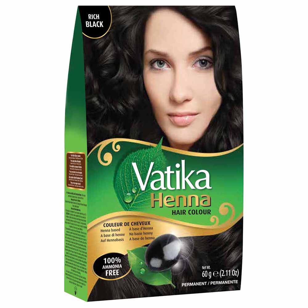 Vatika Henna Hair Colour Natural Black 60g Image