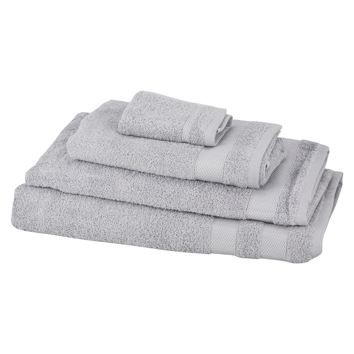 Divante Soft Egyptian Cotton Silver Hand Towel Image 1