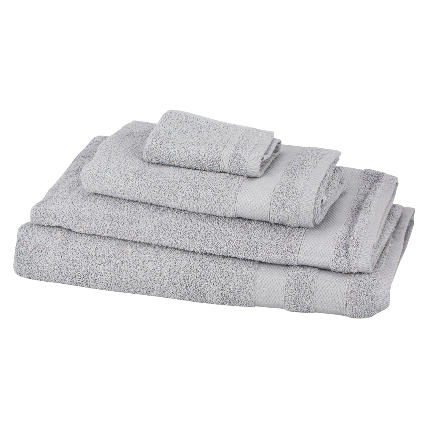 Divante Egyptian Cotton Silver Bath Sheet Image 1