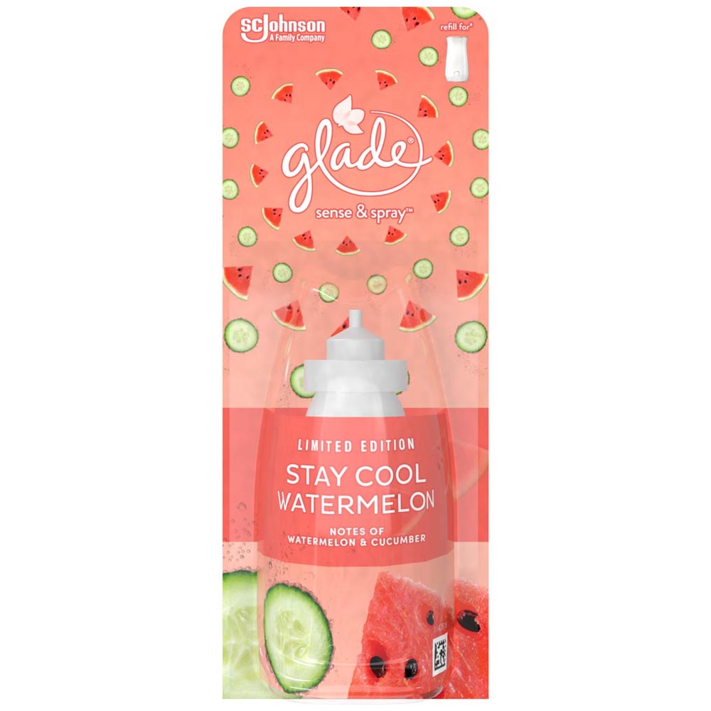 Glade Stay Cool Watermelon Sense and Spray Refill Air Freshener 18ml Image 1