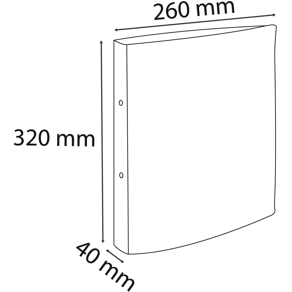 Exacompta Forever Recycled A4 Light Blue 2R Ring Binder 40mm 10 Pack Image 7