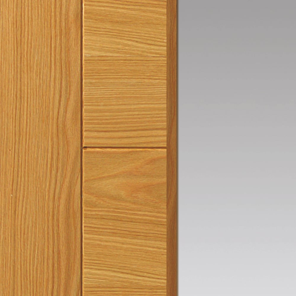 JB Kind Emral Oak Veneered Glazed FD30 Internal Door 1981 x 838mm Image 3