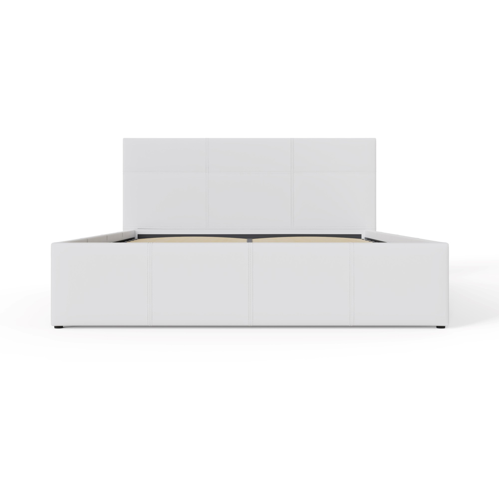 GFW Small Double White Side Lift Ottoman Bed Image 3