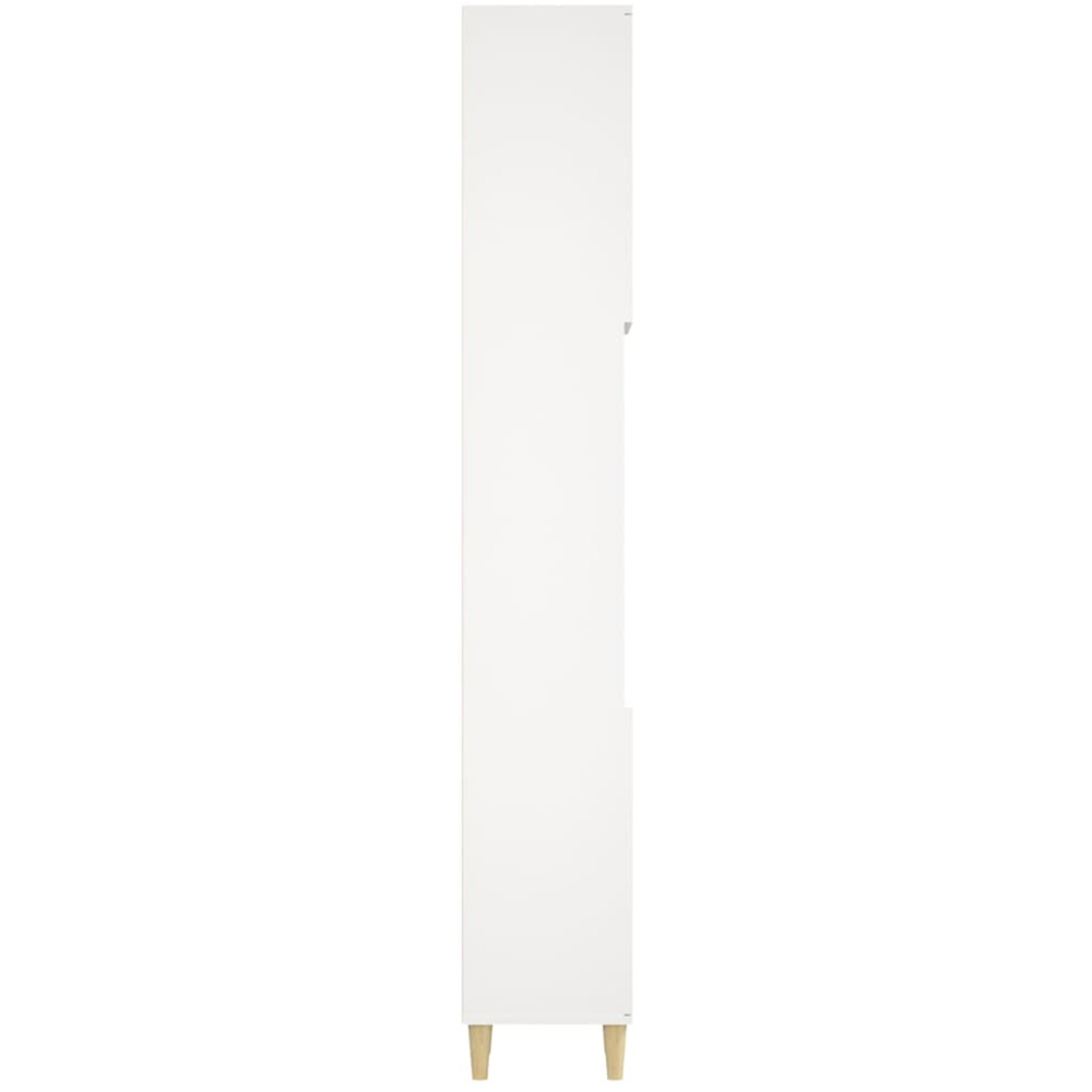 vidaXL 2 Door White Wooden Bathroom Cabinet Image 6