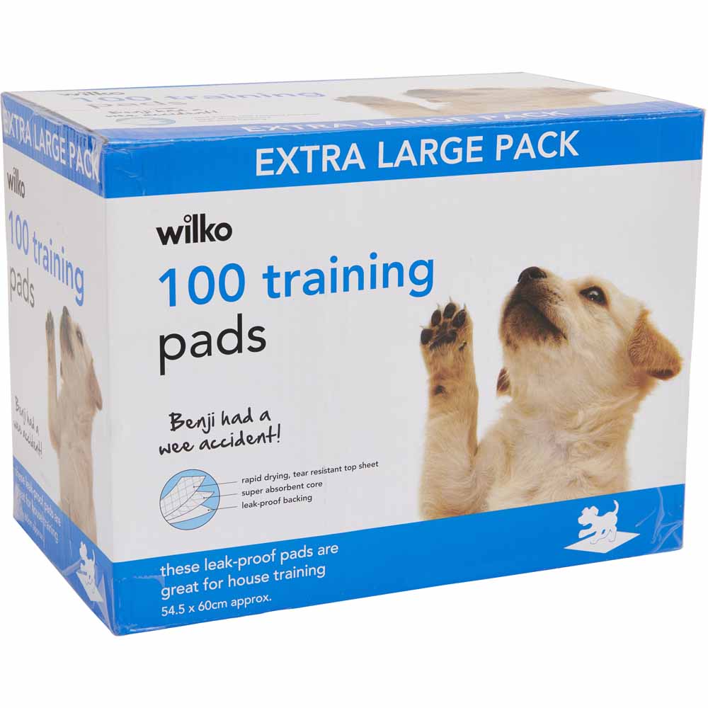 Wilko 100 pack Puppy Training Pads Image 1