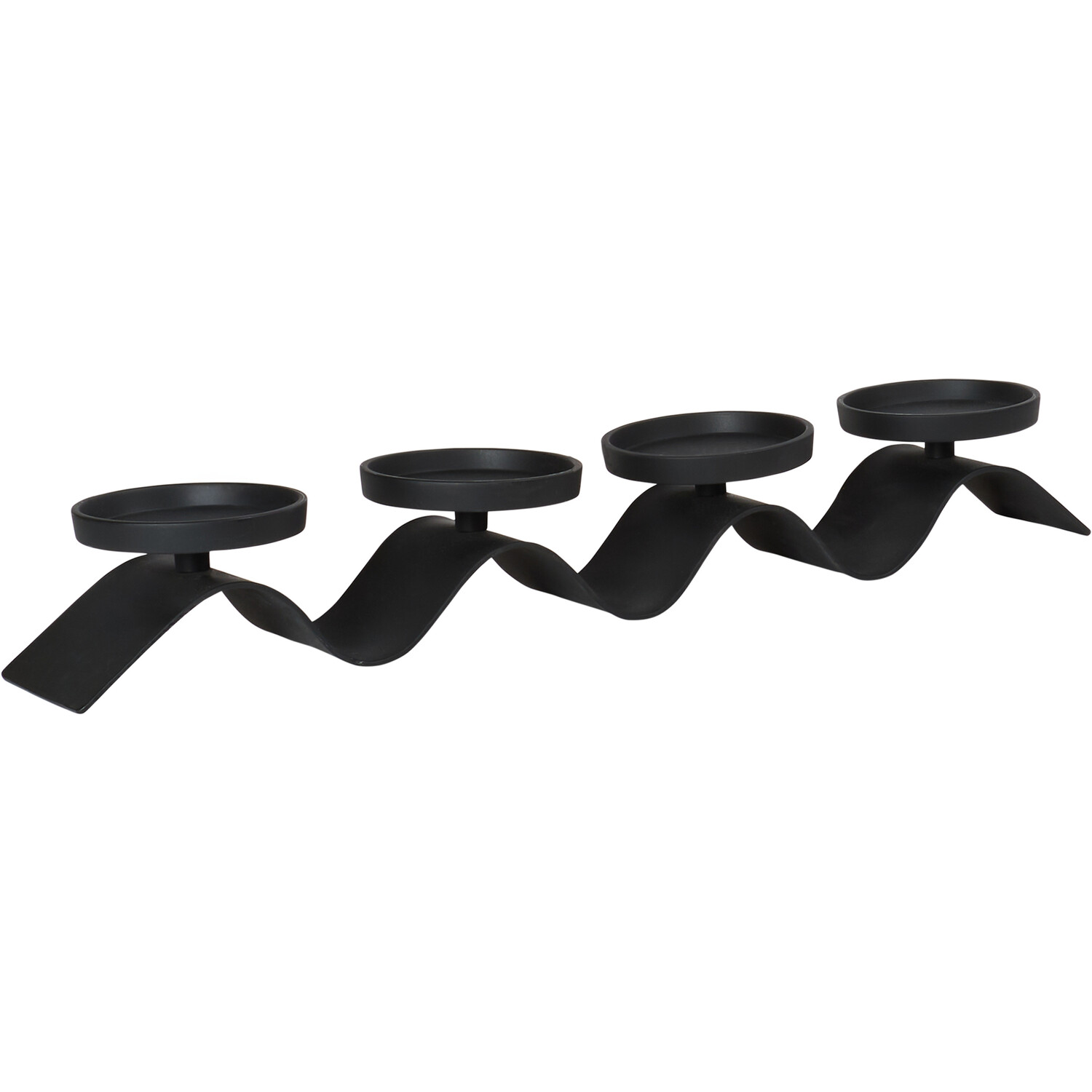 Margot Pillar Candle Holder - Black Image 3