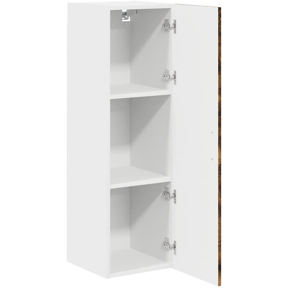 vidaXL Single Door Smoked Oak Kitchen Wall Cabinet Image 5