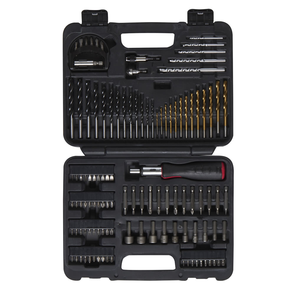 Wilko Drill and Ratchet Screwdriver Set 114 Piece Wilko