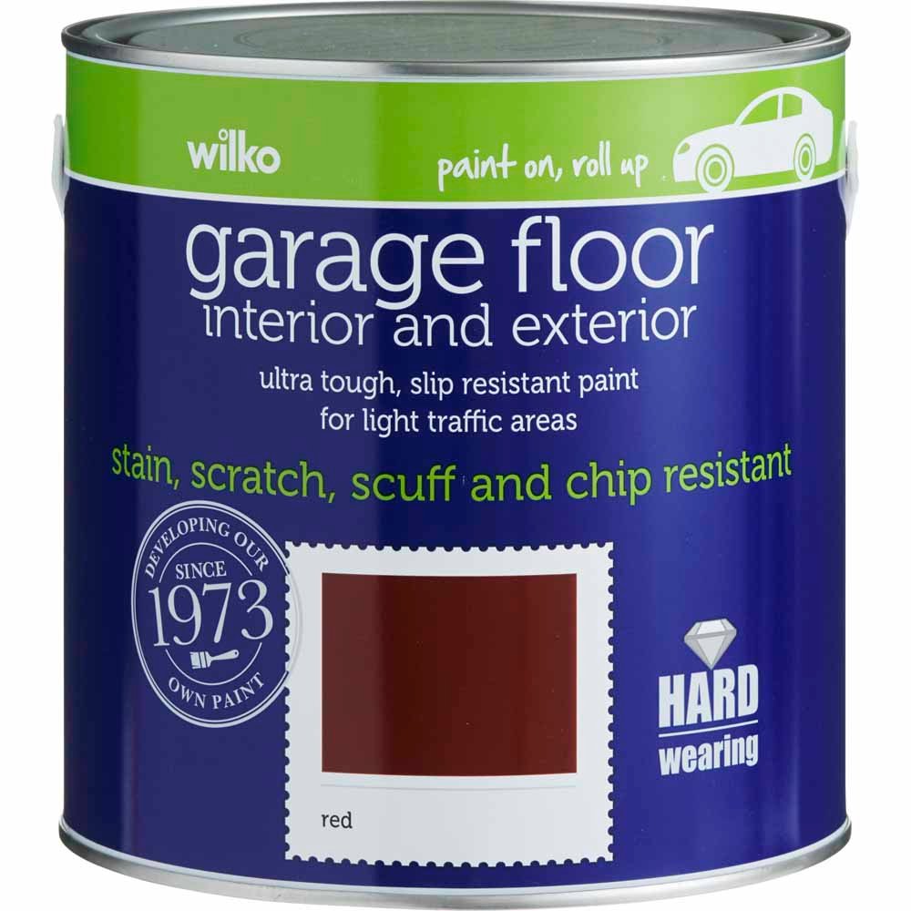Wilko Red Garage Floor Paint 2.5L Image 2