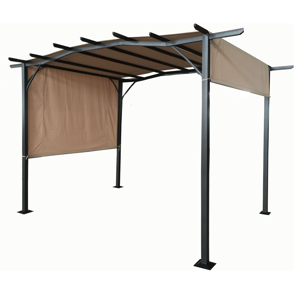 Amir 2.7 x 3.6m Brown Metal Royalcraft San Remo Pergola Image 2