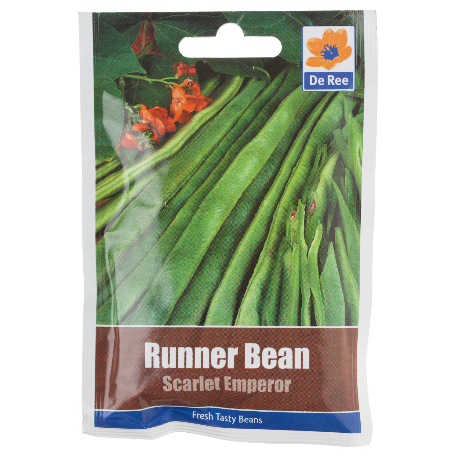 Runner Bean Scarlet Emperor Seed Packet - Green Image