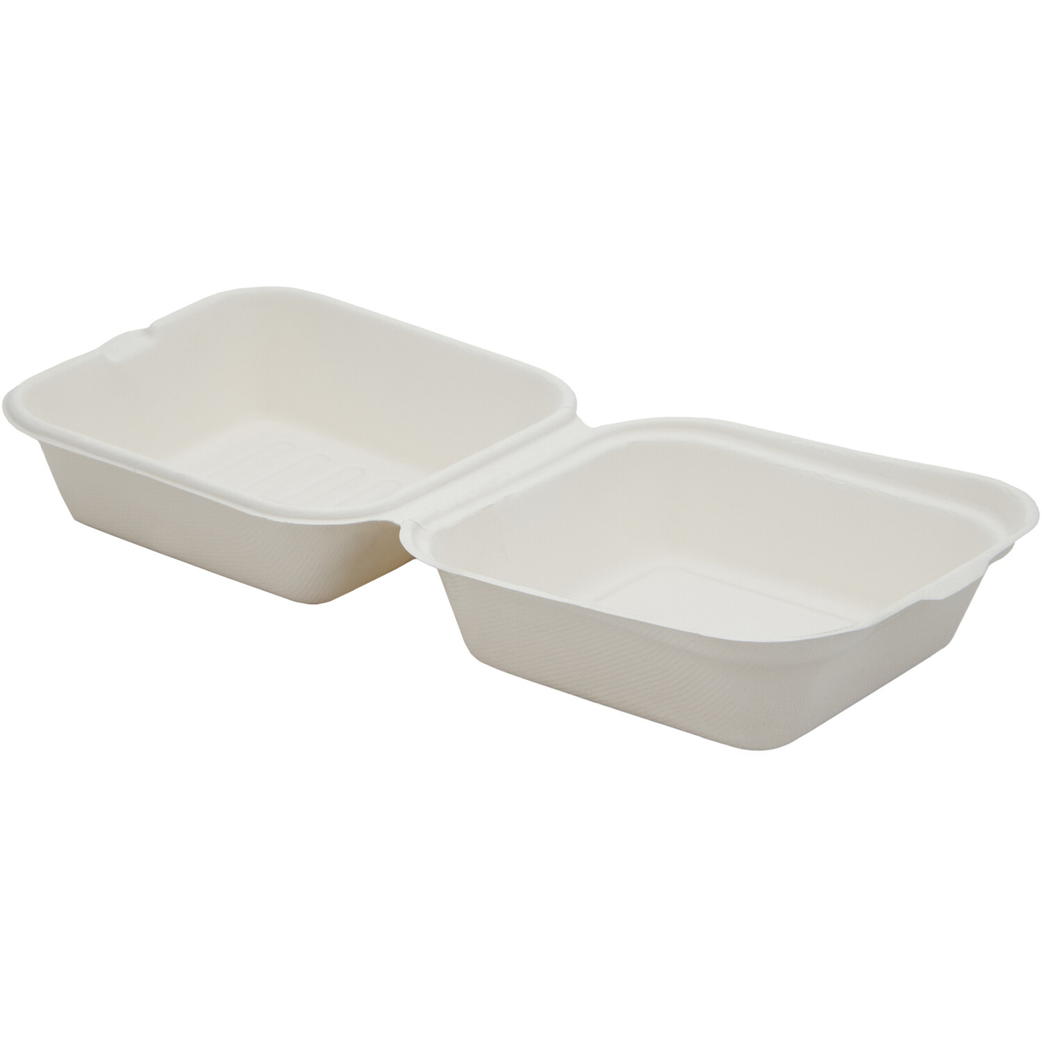Pack of 10 Bagasse Burger Boxes - White Image 4