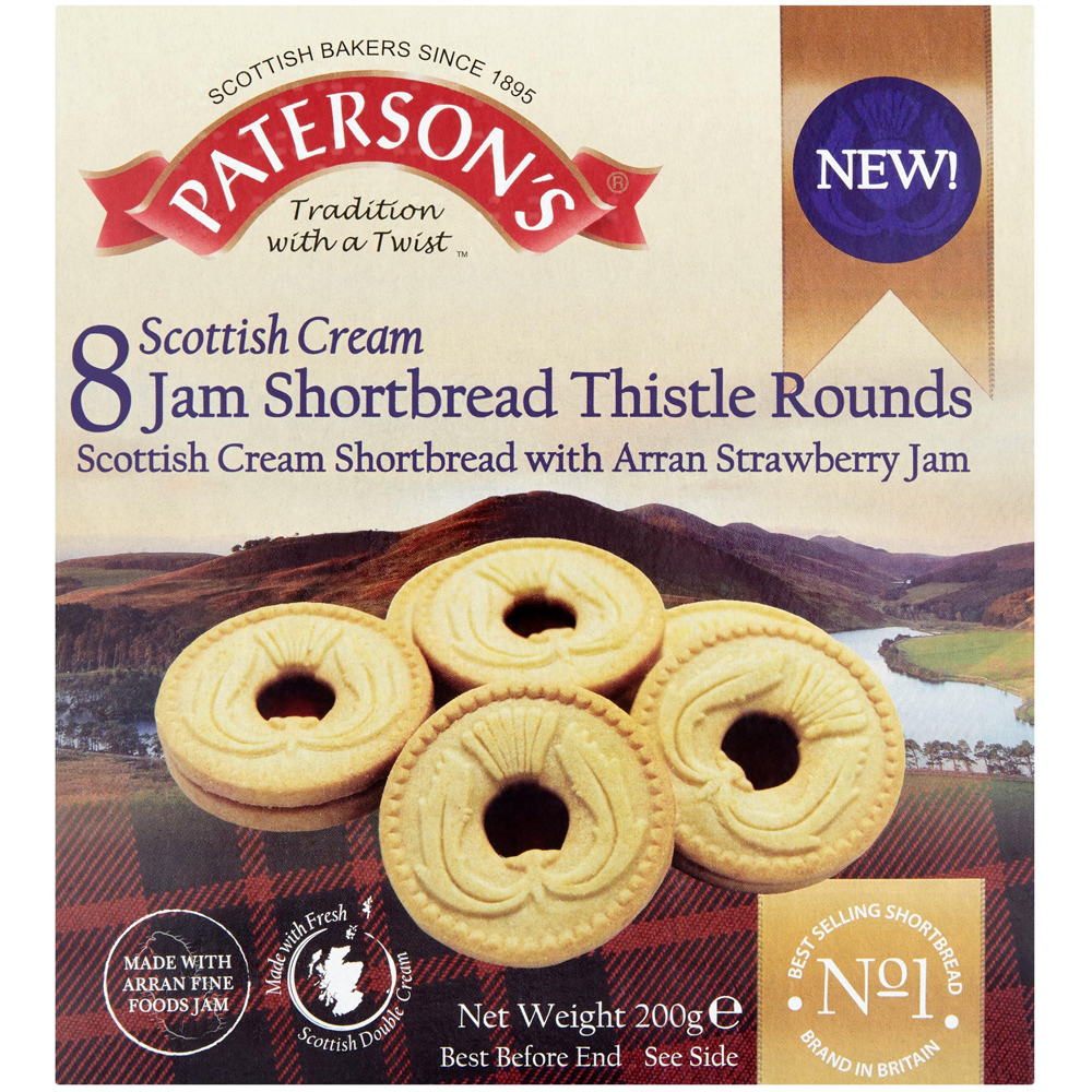 Paterson's Strawberry Jam Rounds 8 Pack Image