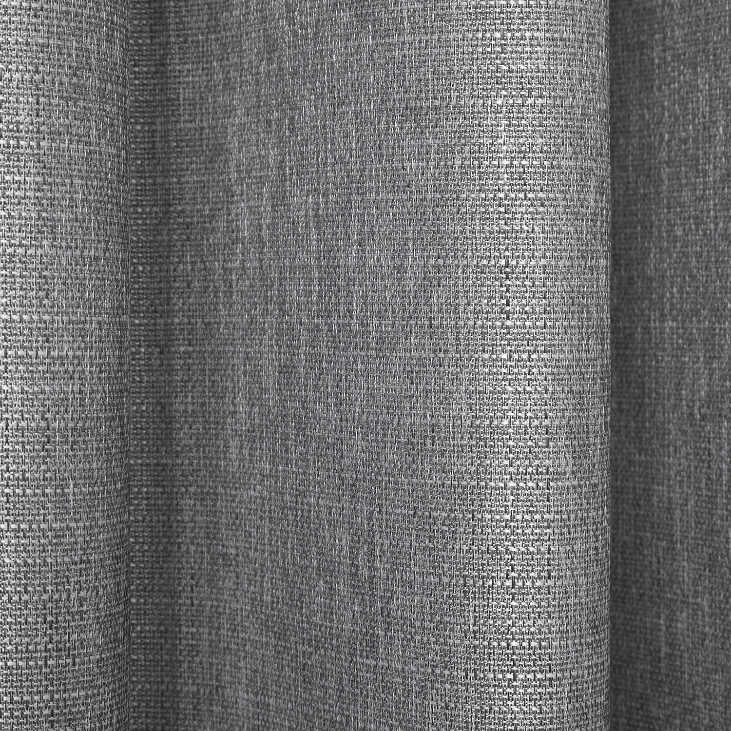 Divante Hoxton Grey Blackout Eyelet Curtains 168 x 183cm Image 4