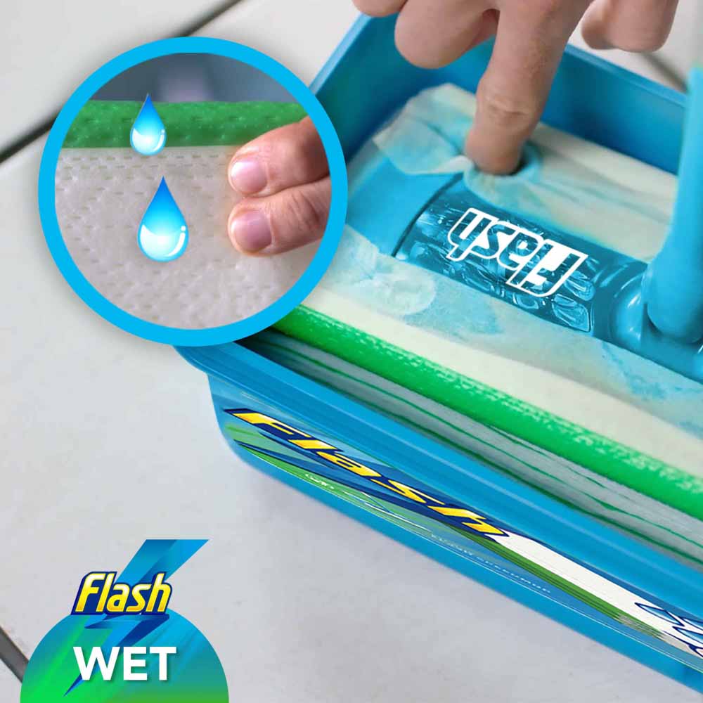 Flash Lemon Speedmop Wet Cloths Antibacterial Refill Replacement Pads 24 Pack Image 5