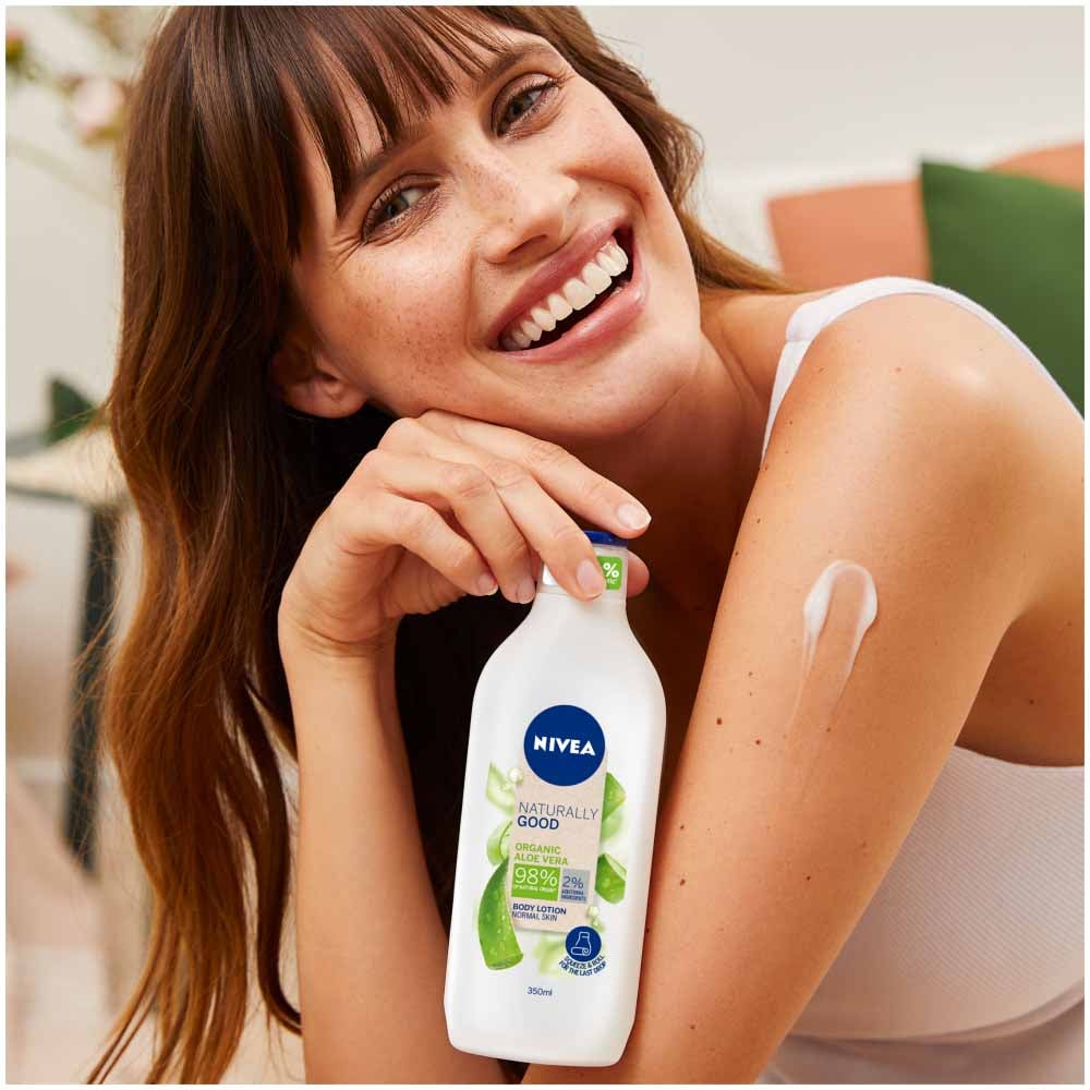 Nivea Naturally Good Organic Aloe Vera Body Lotion 350ml Wilko