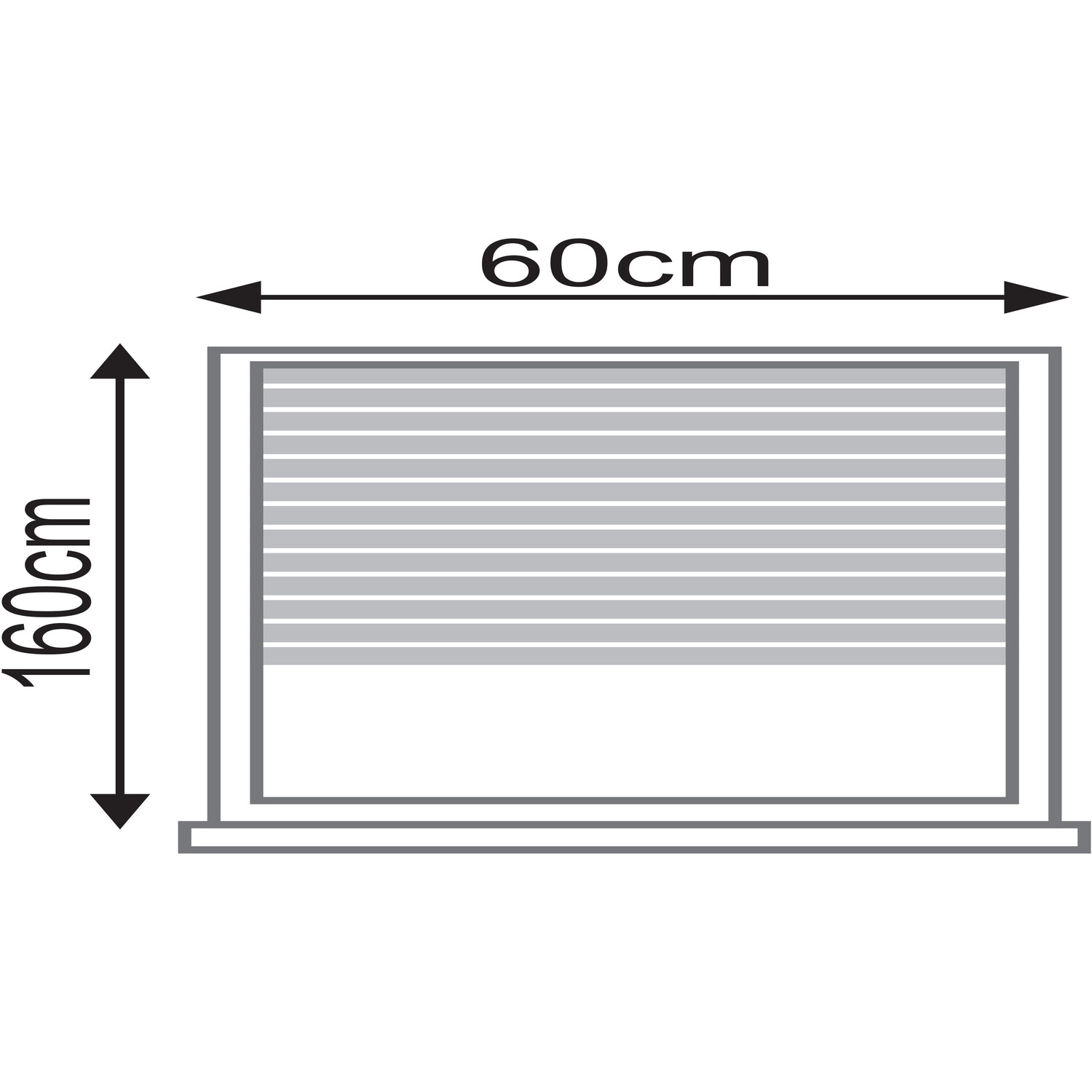 Aluminium Venetian Blind White 160 x  60cm Image 3