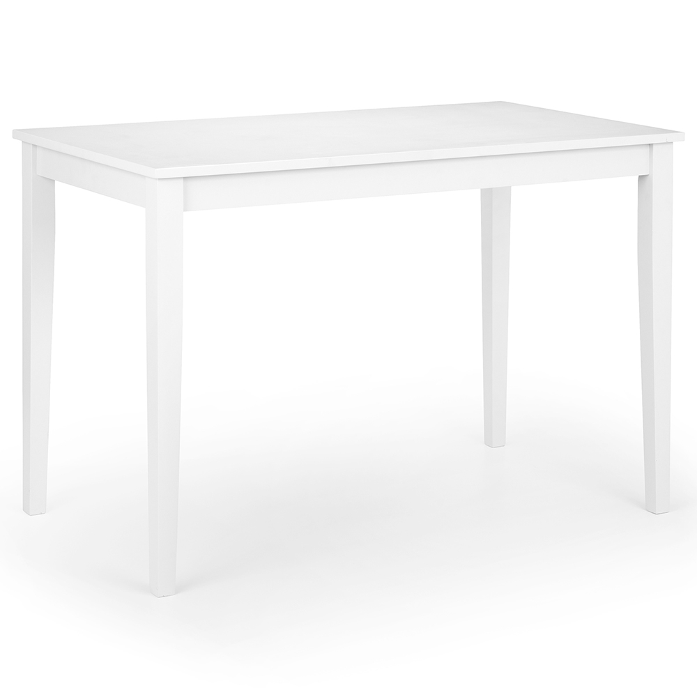 Julian Bowen Taku 4 Seater Satin White Dining Table Image 2