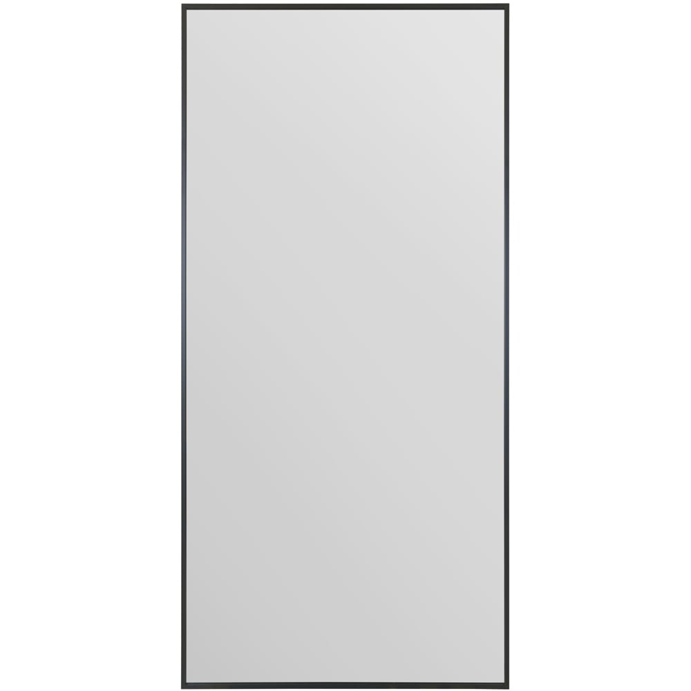 The Artus Black Aluminium Wall Leaner Mirror 174 x 85cm Image 1