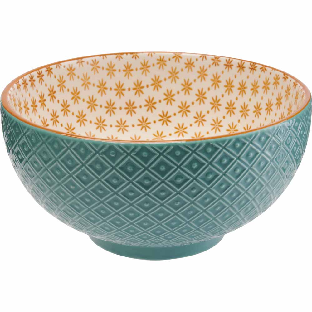 Wilko Mezze Large Bowl Turquoise Image 2