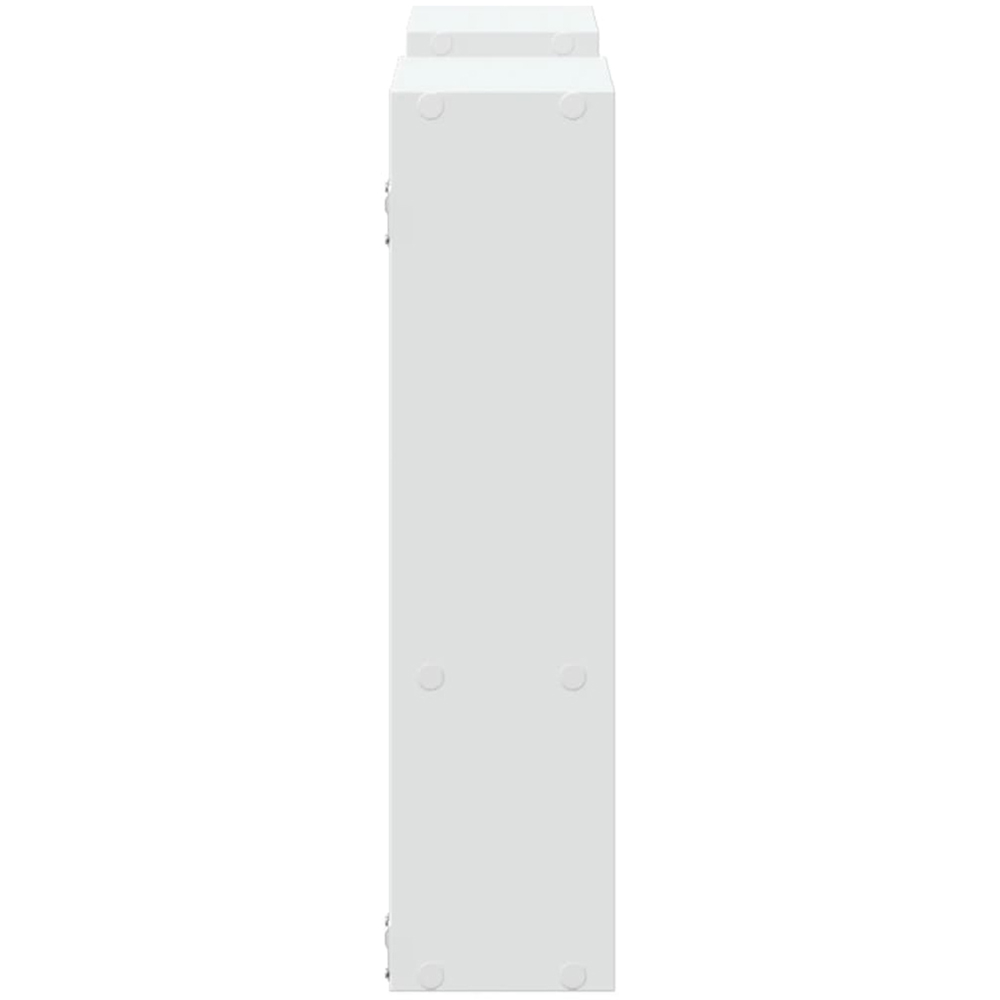 vidaXL 4 Open Shelf White Wall Shelf Image 4