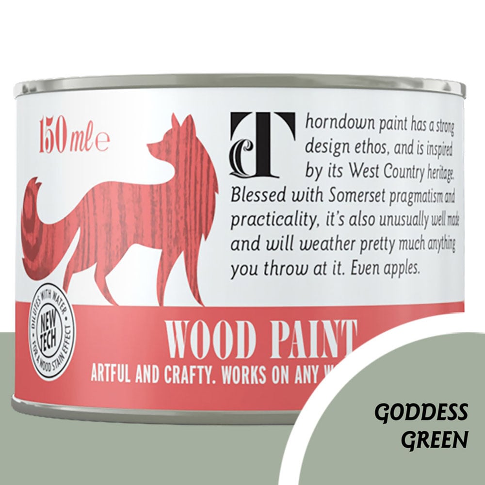 Thorndown Goddess Green Satin Wood Paint 150ml Image 4